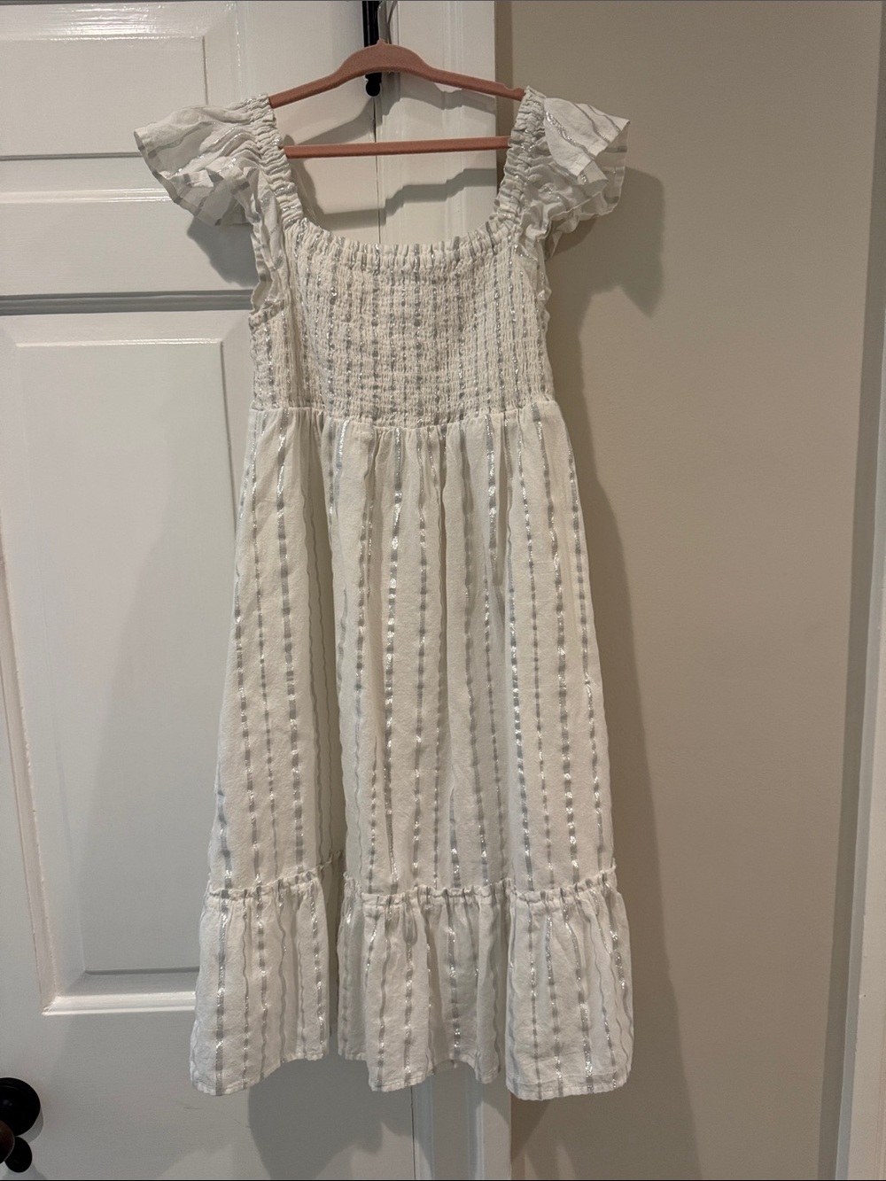 GAP Smocked Ruffle Strap Dress